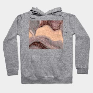 Purple Ochre Gray Abstract Art Hoodie